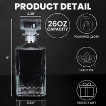 Once A Brother, Always A Brother, No Matter The Distance - Custom Decanter