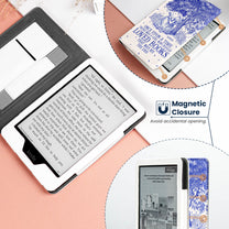 Once Upon A Time Toile De Jouy - Personalized Kindle Paperwhite Case With Stand