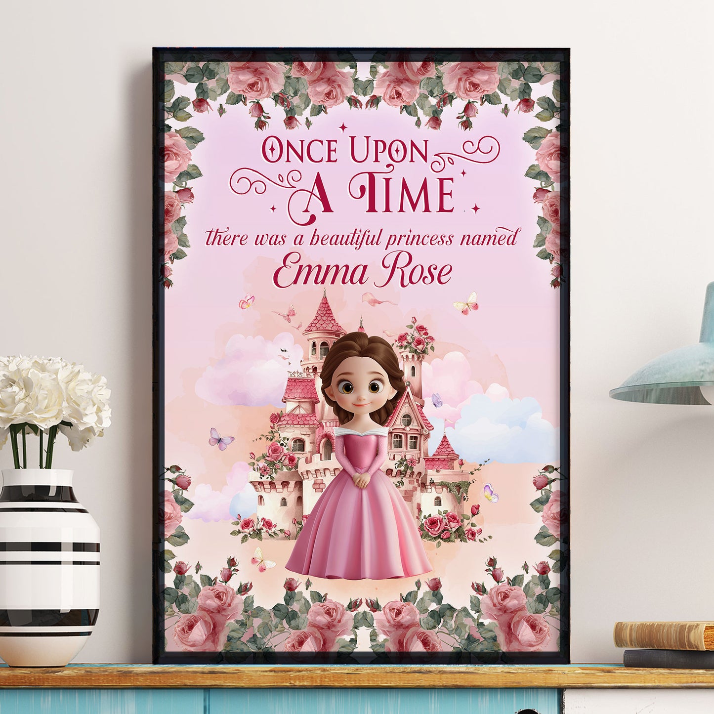 Once Upon A Time, There Was A Beautiful Princess - Personalized Poster