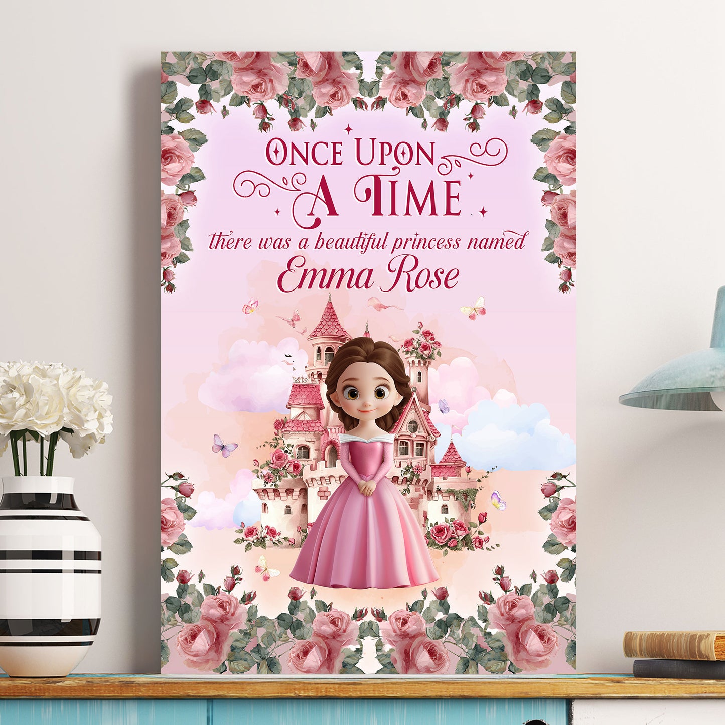 Once Upon A Time, There Was A Beautiful Princess - Personalized Poster