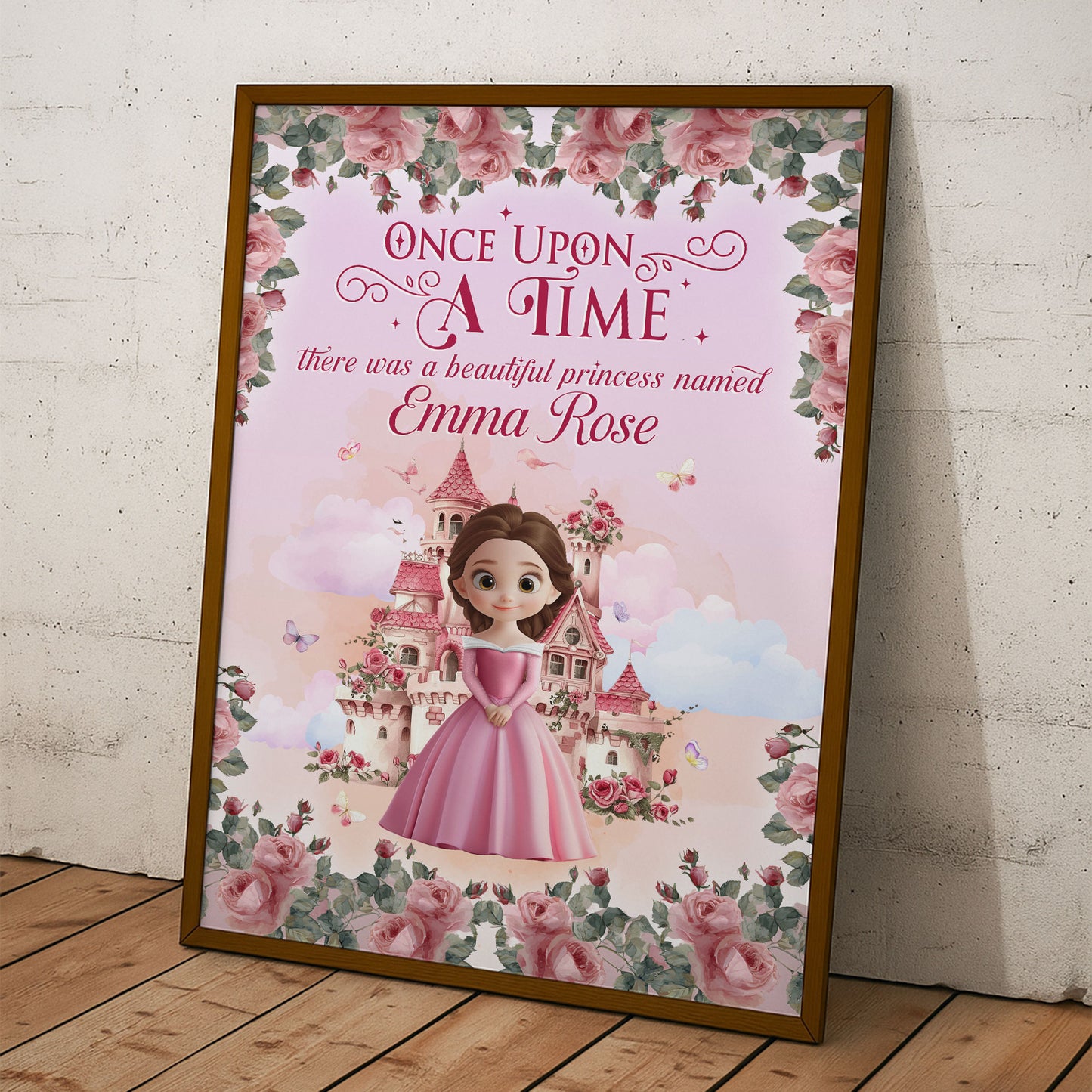 Once Upon A Time, There Was A Beautiful Princess - Personalized Poster