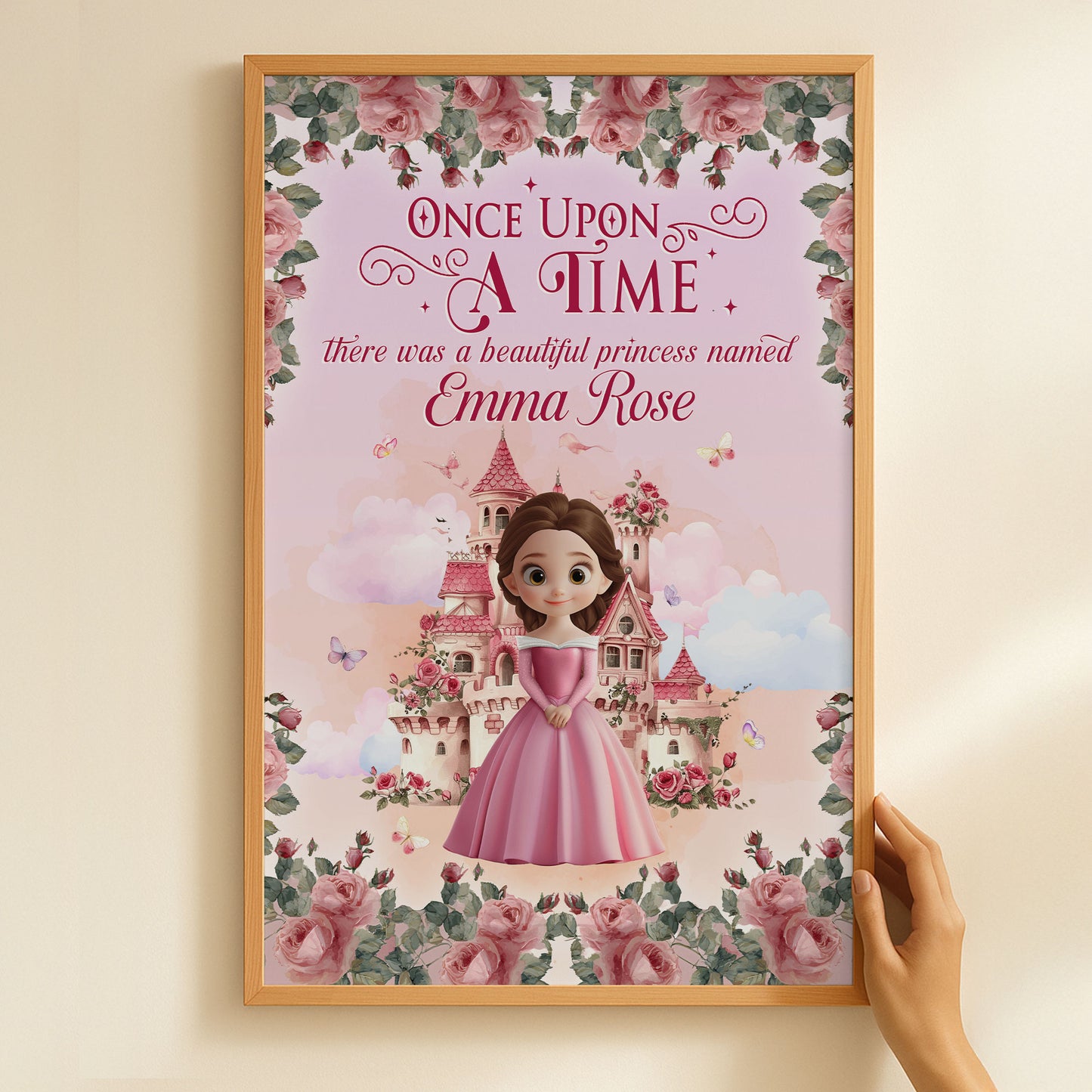 Once Upon A Time, There Was A Beautiful Princess - Personalized Poster
