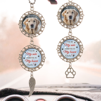 One By My Side, Forever In My Heart - Personalized Car Photo Ornament