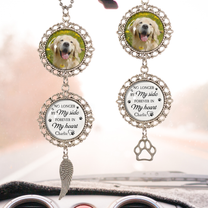 One By My Side, Forever In My Heart - Personalized Car Photo Ornament