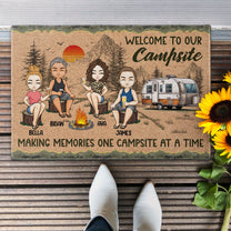 One Campsite At A Time - Personalized Doormat