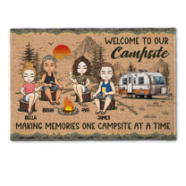 One Campsite At A Time - Personalized Doormat