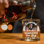One Glass At A Time - Personalized Whiskey Glass