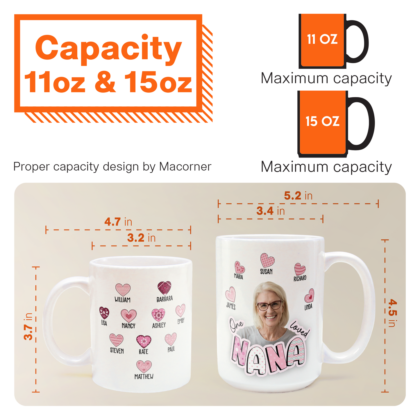 One Loved Grandma - Personalized Photo Mug