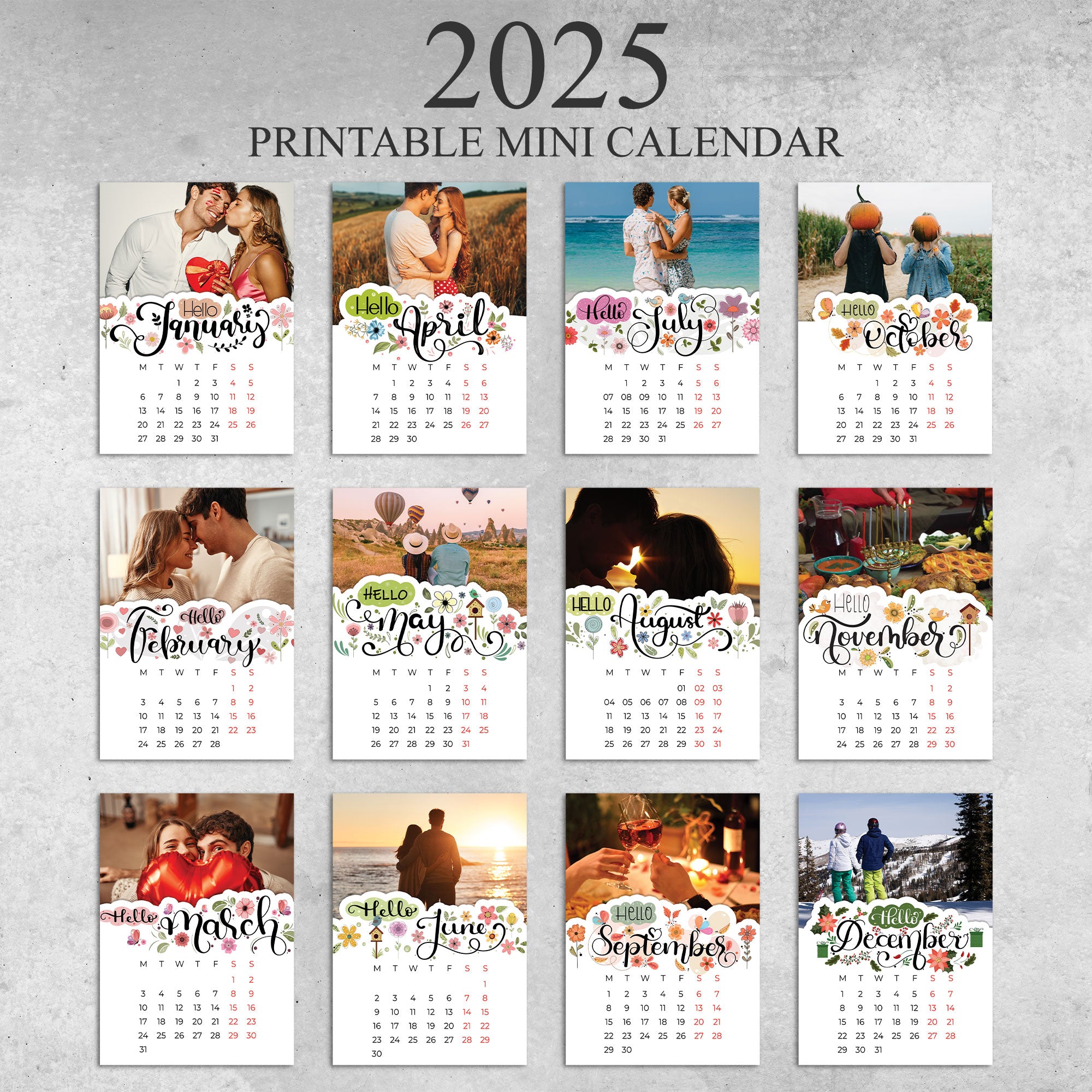 One More Year Together - Personalized Photo Easel Calendar
