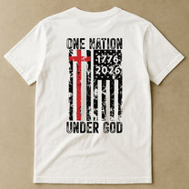 One Nation Under God 250 Years - Back Printed Shirt