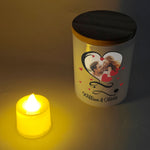 One Year Down Forever To Go Anniversary - Personalized Photo LED Tea Light Holder