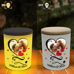 One Year Down Forever To Go Anniversary - Personalized Photo LED Tea Light Holder
