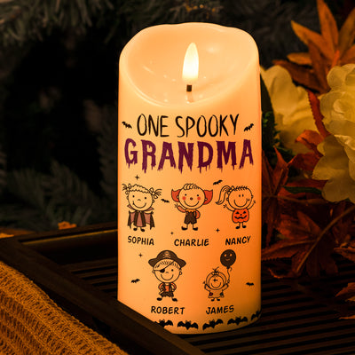 One Spooky Grandma Doodle - Personalized Candles