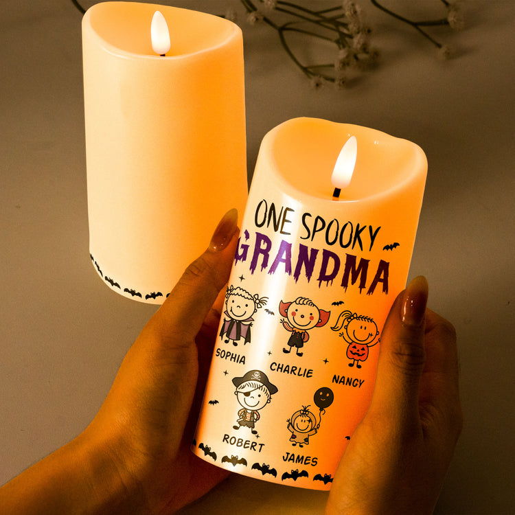 One-Spooky-Grandma-Doodle-Personalized-Candles-3