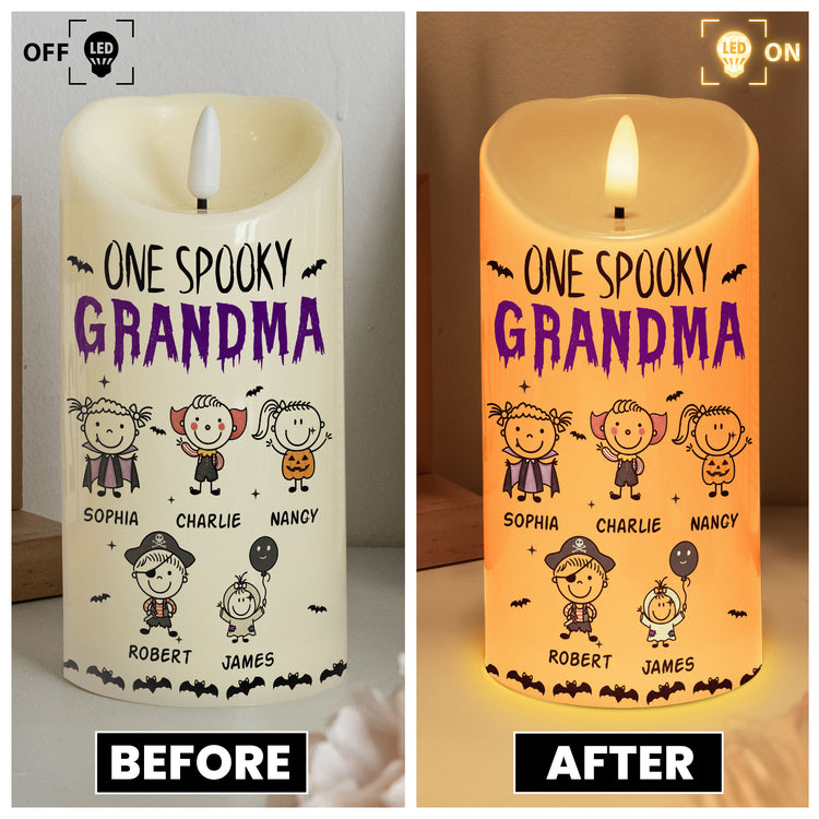 One-Spooky-Grandma-Doodle-Personalized-Candles-4