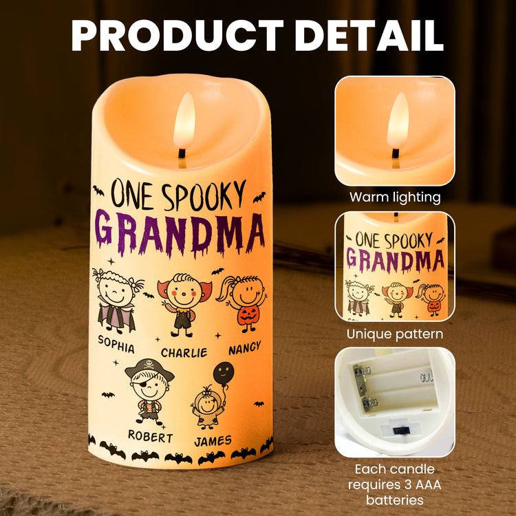 One-Spooky-Grandma-Doodle-Personalized-Candles-5