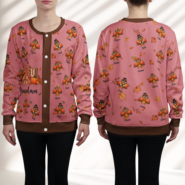 One-Thankful-Grandma-Custom-Grandkids-Turkey-Thanksgiving-Fall-Season-Apparels-Personalized-Cardigan-4