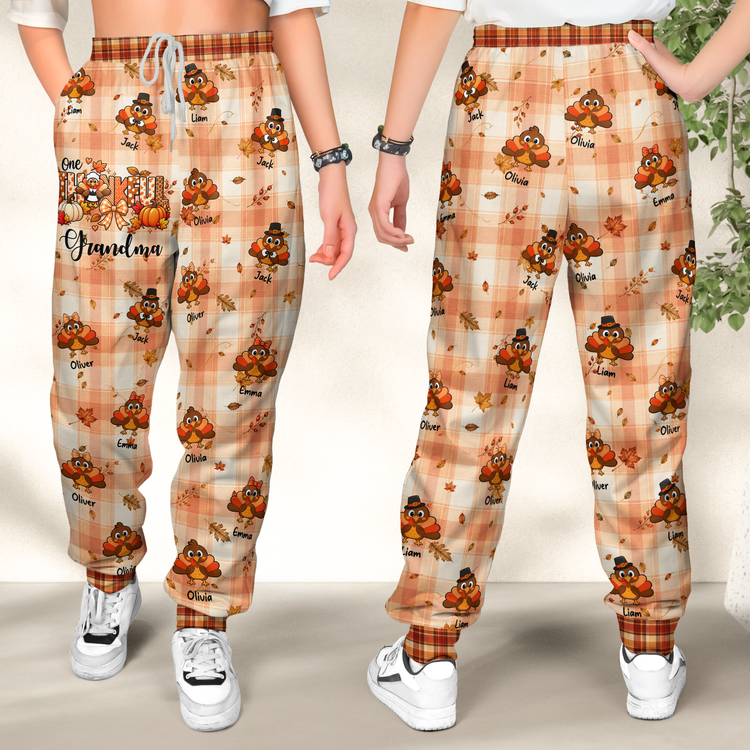 One-Thankful-Grandma-Custom-Grandkids-Turkey-Thanksgiving-Fall-Season-Apparels-Personalized-Lounge-Pants-(1 3