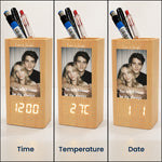 One-Year-Together,-Aniversary-Gift-For-Boyfriend,-For-Him-Personalized-Pen-Holder-With-Clock4