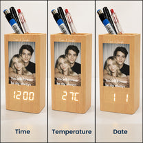 One-Year-Together,-Aniversary-Gift-For-Boyfriend,-For-Him-Personalized-Pen-Holder-With-Clock4
