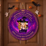 Only Good May Enter Here Witch Home Room Decor - Personalized Wood Sign