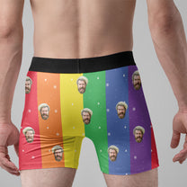 Only My Husband Can Jingle My Bells - Personalized Photo Men's Boxer Briefs