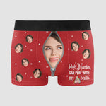 Only Wife Can Play With My Balls - Personalized Photo Men's Boxer Briefs - Gift For Husband