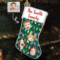 Ornament Custom Photo Christmas Stocking - Personalized Acrylic Photo Ornament