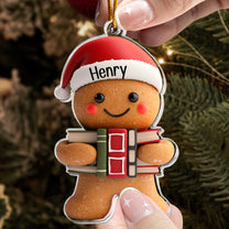 Ornament Gift For Book Lovers Gingerbread - Personalized Acrylic Ornament