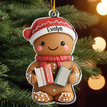 Ornament Gift For Book Lovers Gingerbread - Personalized Acrylic Ornament