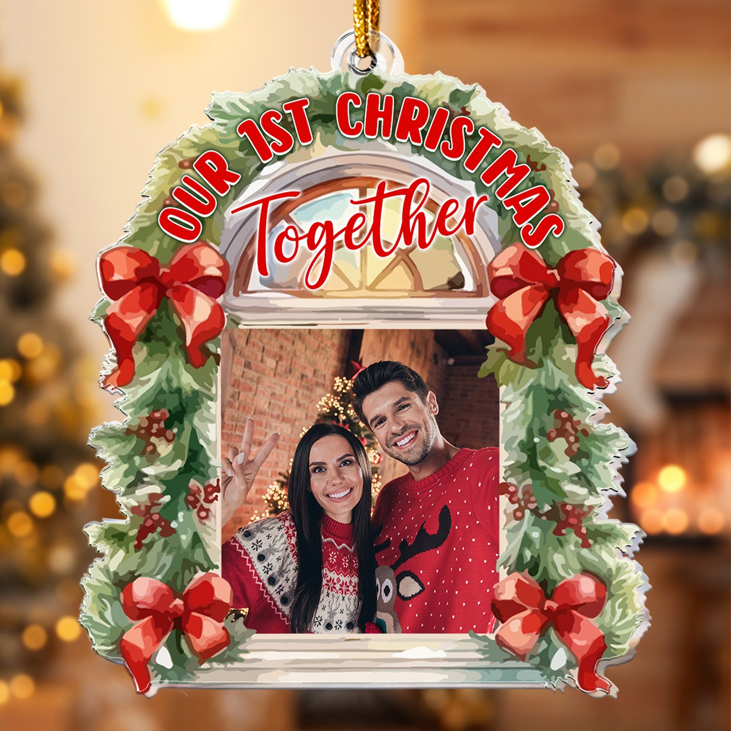 Our 1St Christmas Together - Personalized Acrylic Photo Ornament