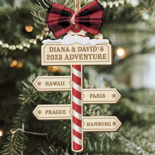 Our Adventure 2023 - Personalized Wooden Ornament