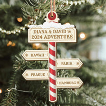 Our Adventure 2024 - Personalized Wooden Ornament