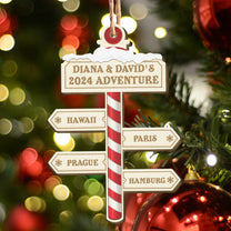 Our Adventure 2024 - Personalized Wooden Ornament