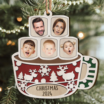 Our Family 2026 - Personalized Wooden Photo Ornament