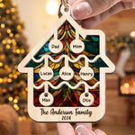 Our Family At Christmas 2026 - Personalized Suncatcher Ornament