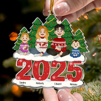 Our Family Christmas 2025 - Personalized Acrylic Ornament