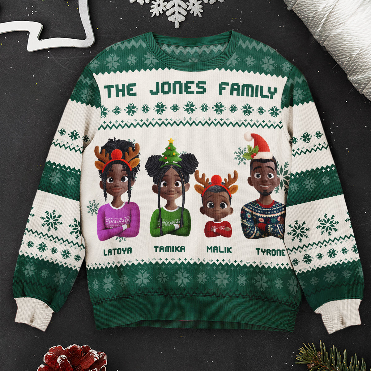 Our Family Christmas - Personalized Ugly Sweater