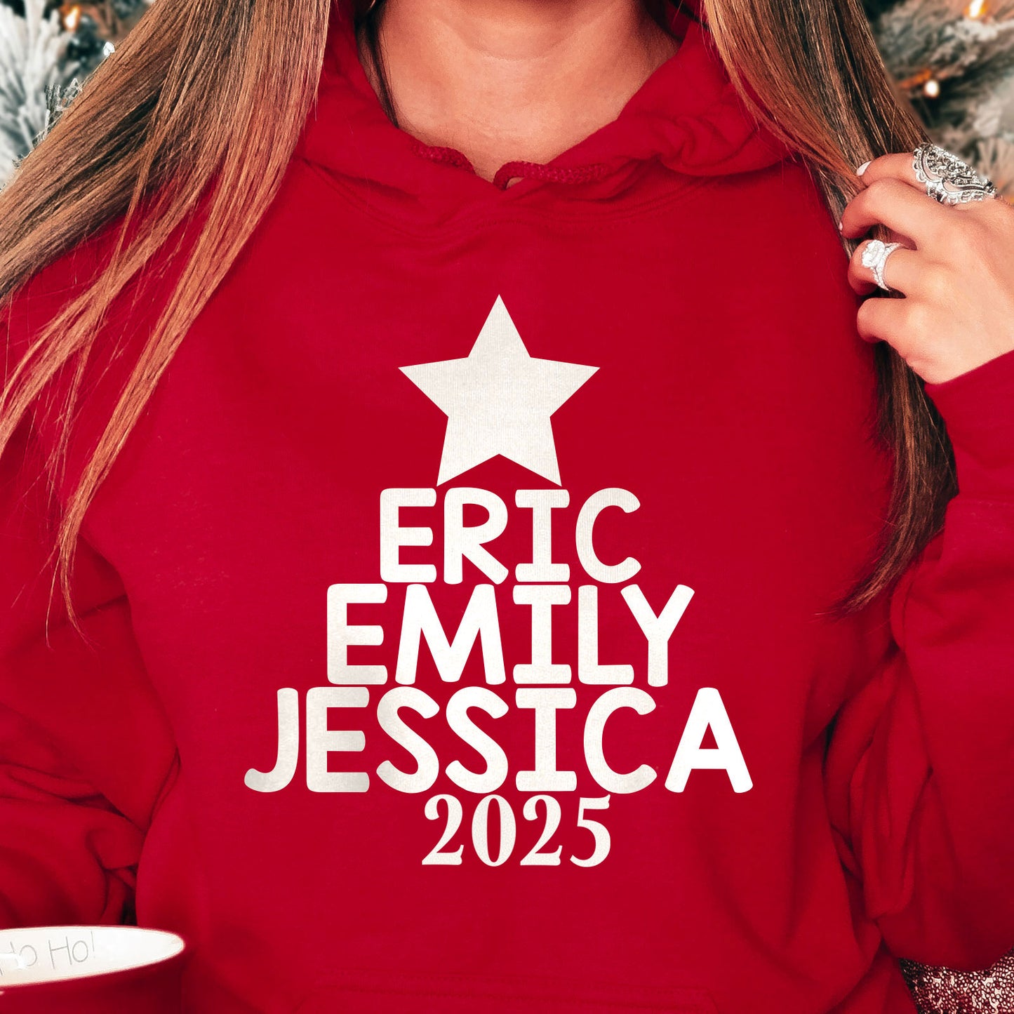 Our Family Christmas Tree 2025 - Personalized SweatShirt