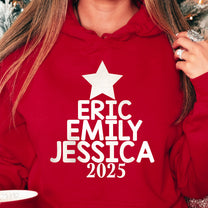 Our Family Christmas Tree 2025 - Personalized SweatShirt