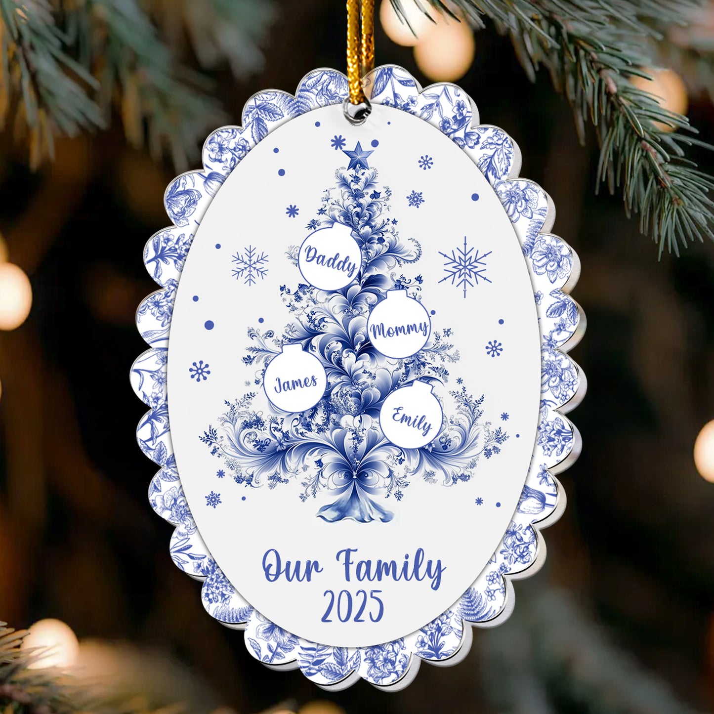 Our Family Christmas Tree - Personalized Acrylic Ornament