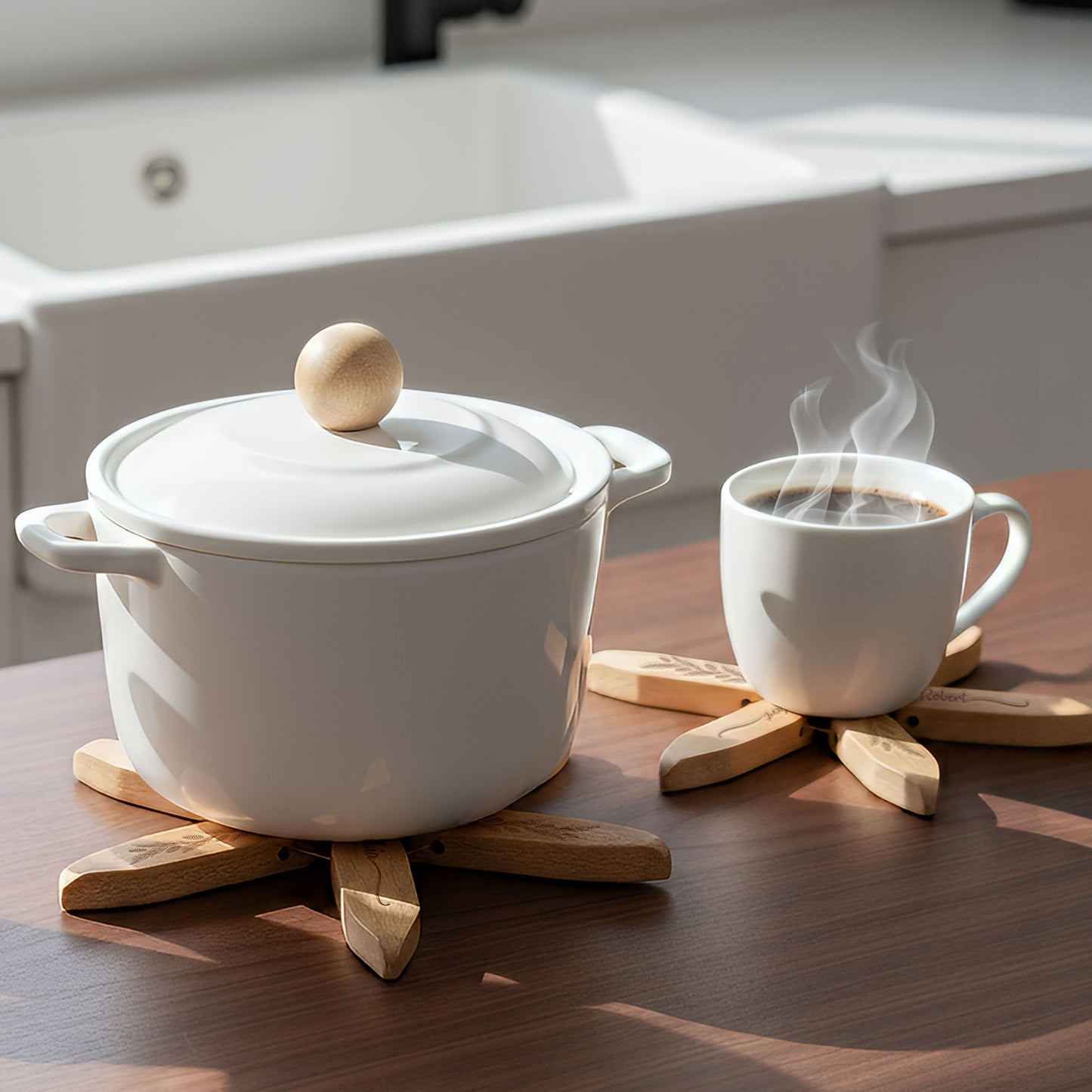 Our Family Love Engraved - Personalized Trivet Tree