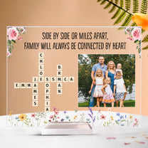 Our Family Love, Name Scrabble Style - Personalized Acrylic Photo Plaque