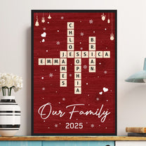 Our Family Scrabble - Personalized Poster