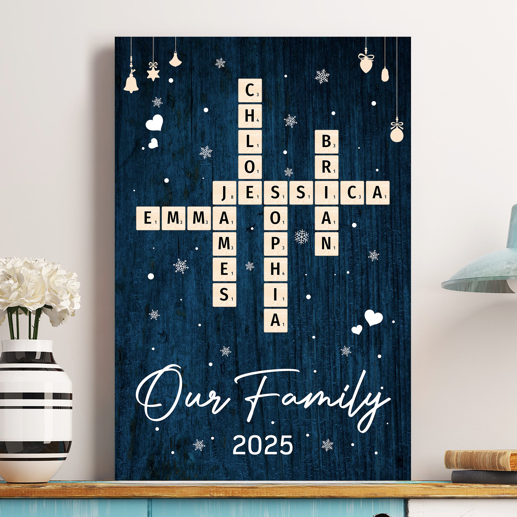 Our Family Scrabble - Personalized Poster