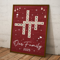 Our Family Scrabble - Personalized Poster