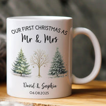 Our First Christmas As Mr & Mrs - Personalized Mug