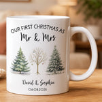 Our First Christmas As Mr & Mrs - Personalized Mug
