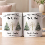 Our First Christmas As Mr & Mrs - Personalized Mug