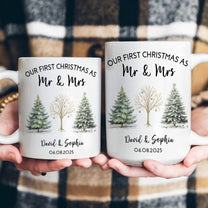 Our First Christmas As Mr & Mrs - Personalized Mug